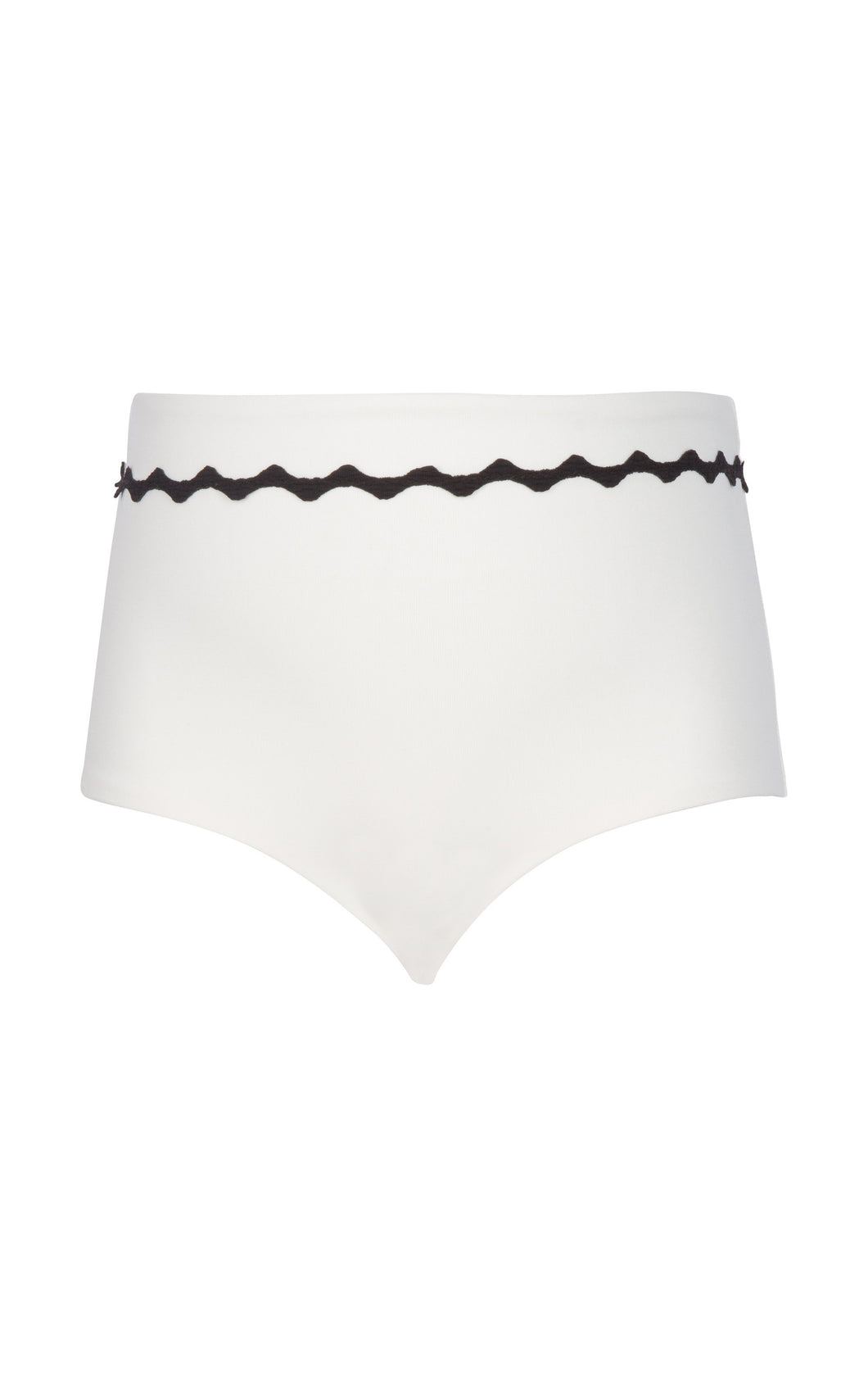 Bumby Bottom in Coconut With Black Ric Rac