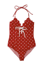 Broadway Tie Maillot in Red Print