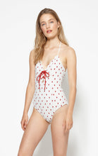 Broadway Tie Maillot in Red Print